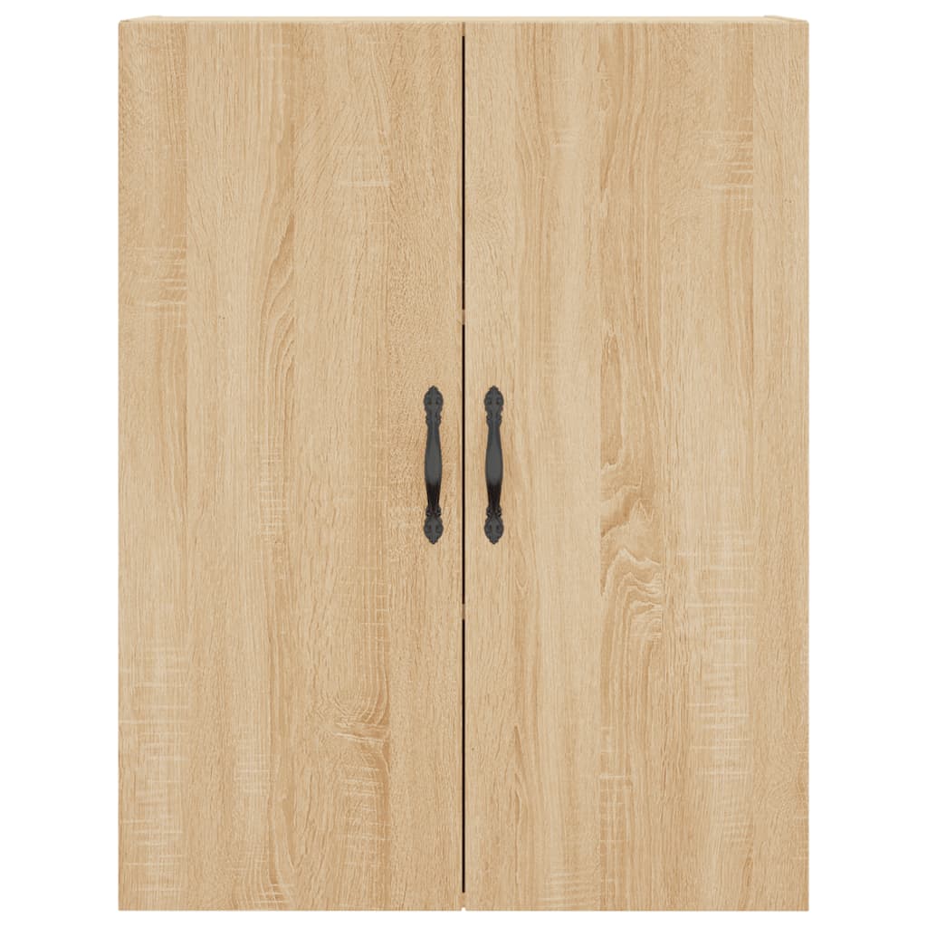 Wall-mounted cabinets, 2 pcs., oak, wood