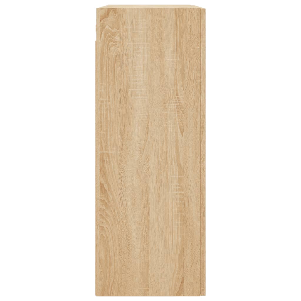 Wall-mounted cabinets, 2 pcs., oak, wood
