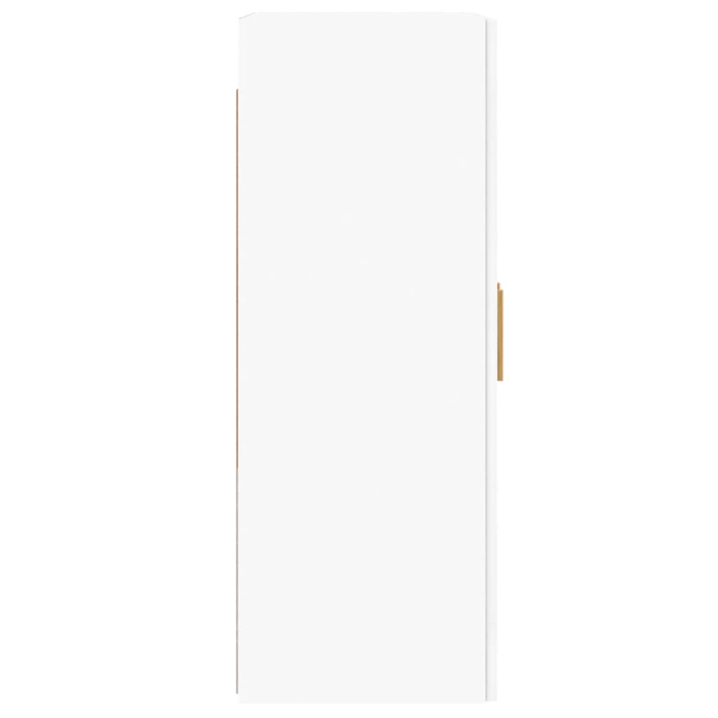 Wall-mounted cabinets, 2 pcs., white, wood