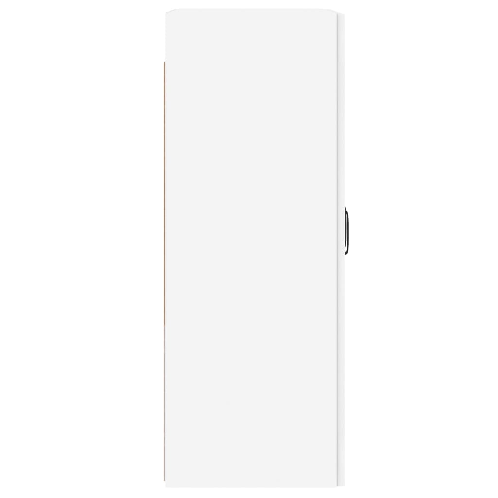 Wall-mounted cabinets, 2 pcs., white, wood