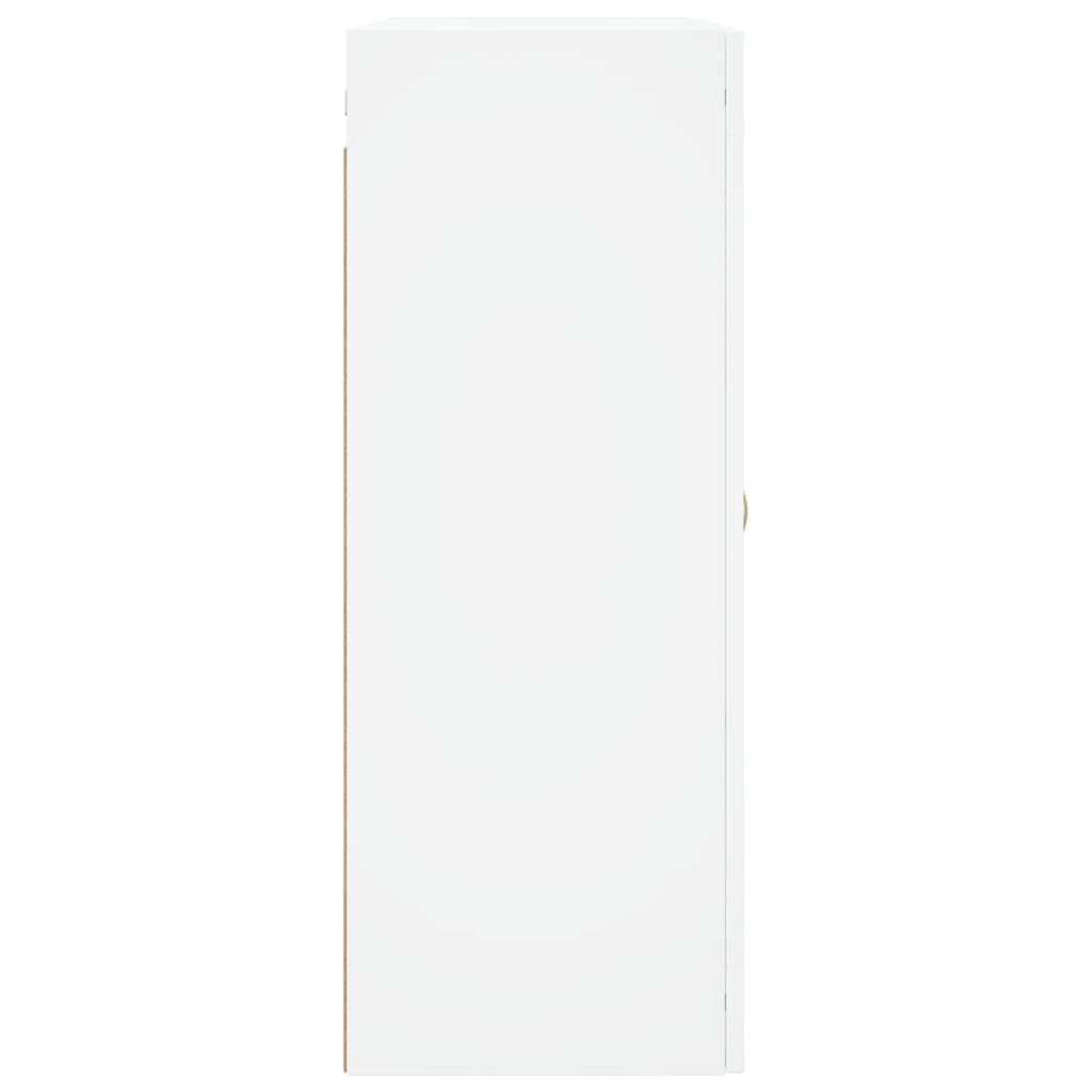 Wall-mounted cabinets, 2 pcs., white, wood
