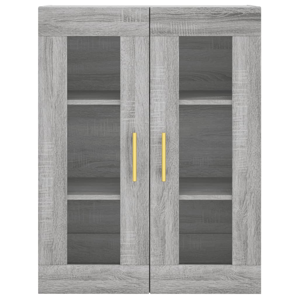 Wall cabinets, 2 pcs., grey, wood