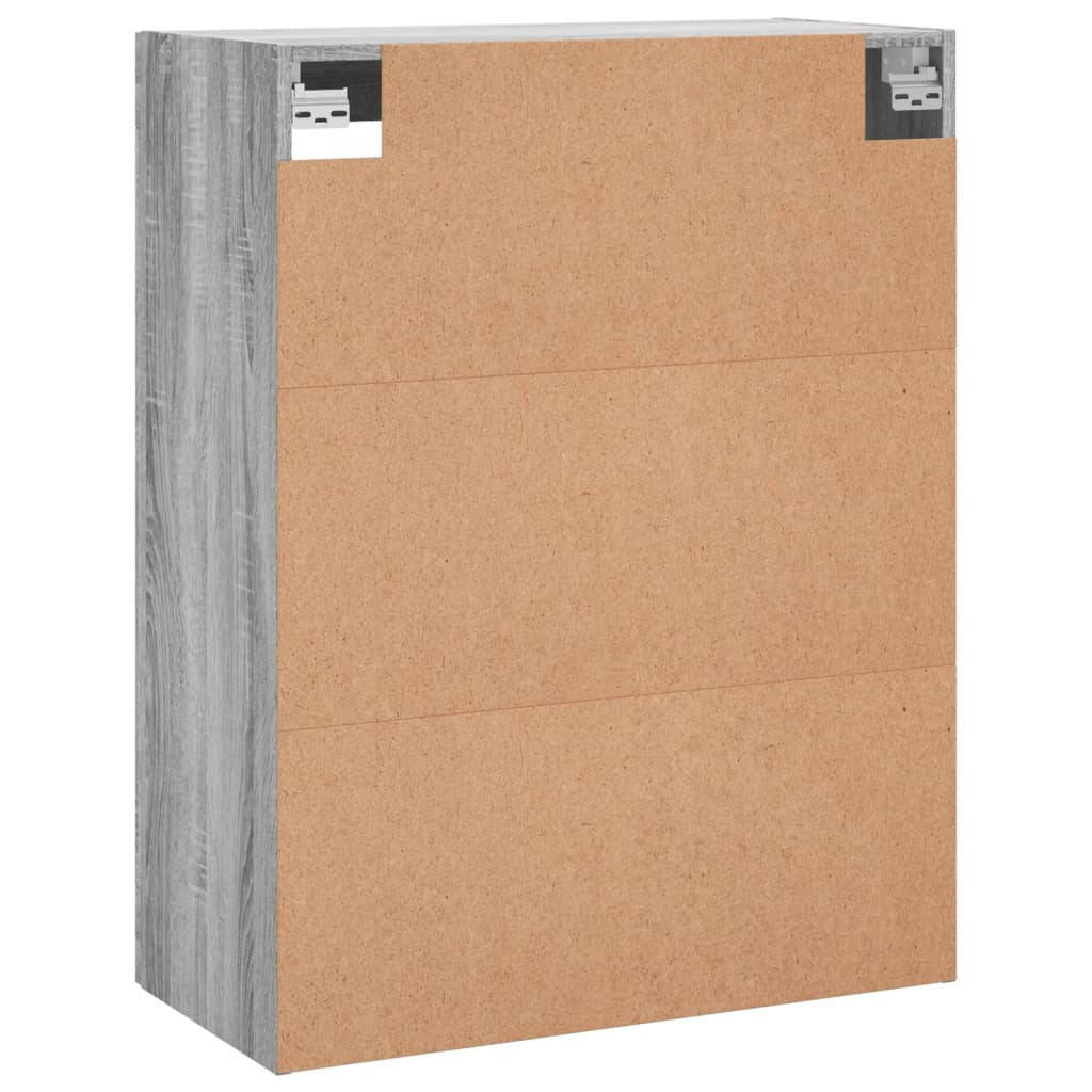 Wall cabinets, 2 pcs., grey, wood