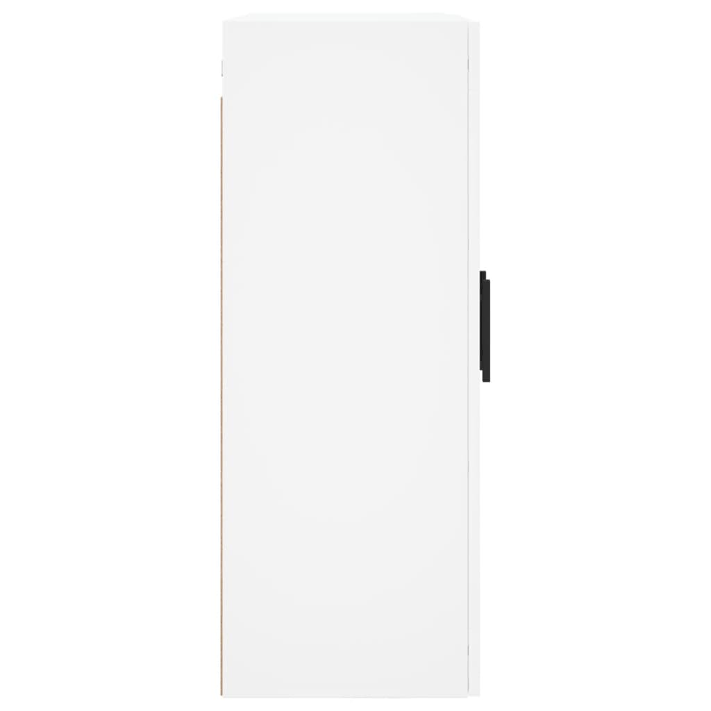 Wall-mounted cabinets, 2 pcs., white, wood