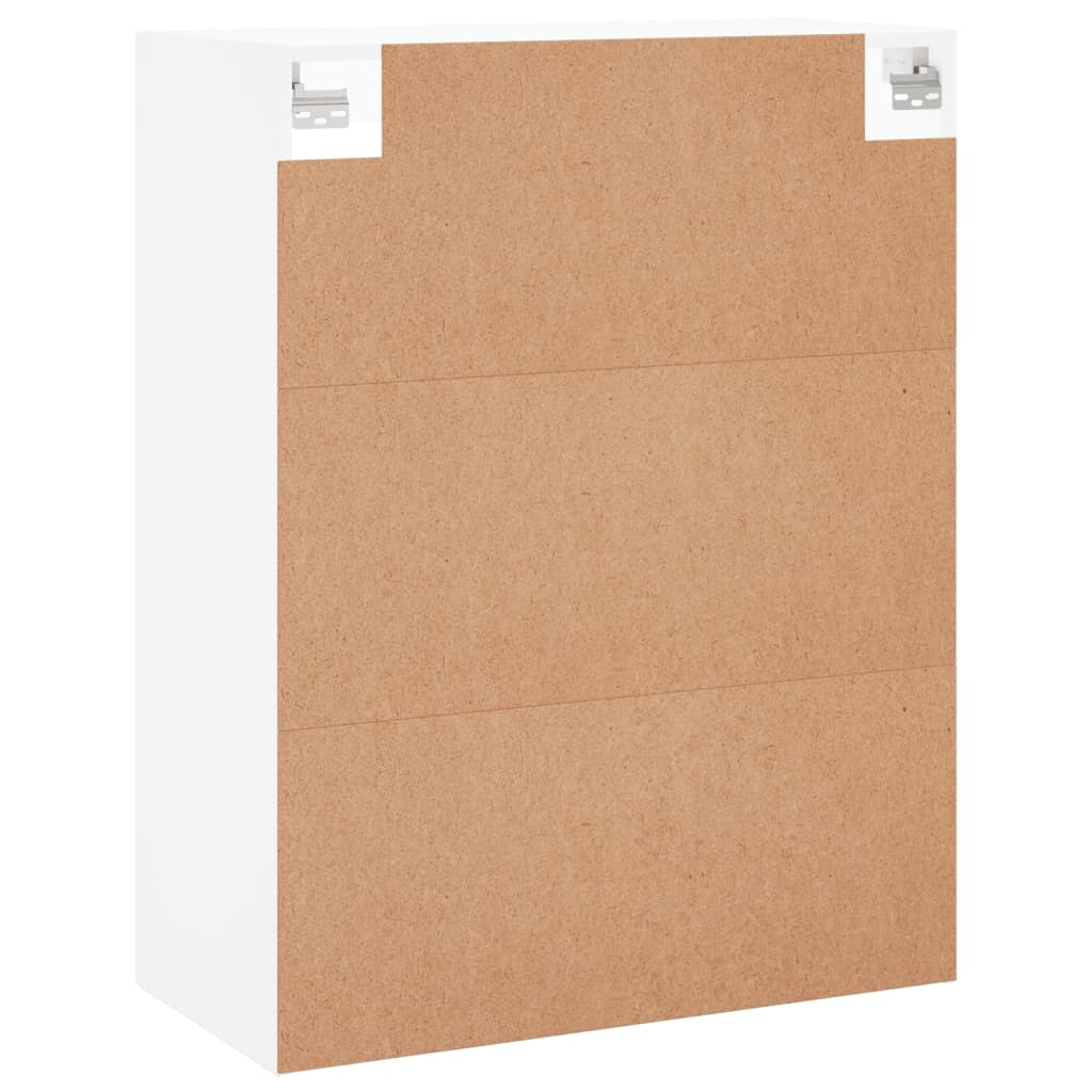 Wall-mounted cabinets, 2 pcs., white, wood