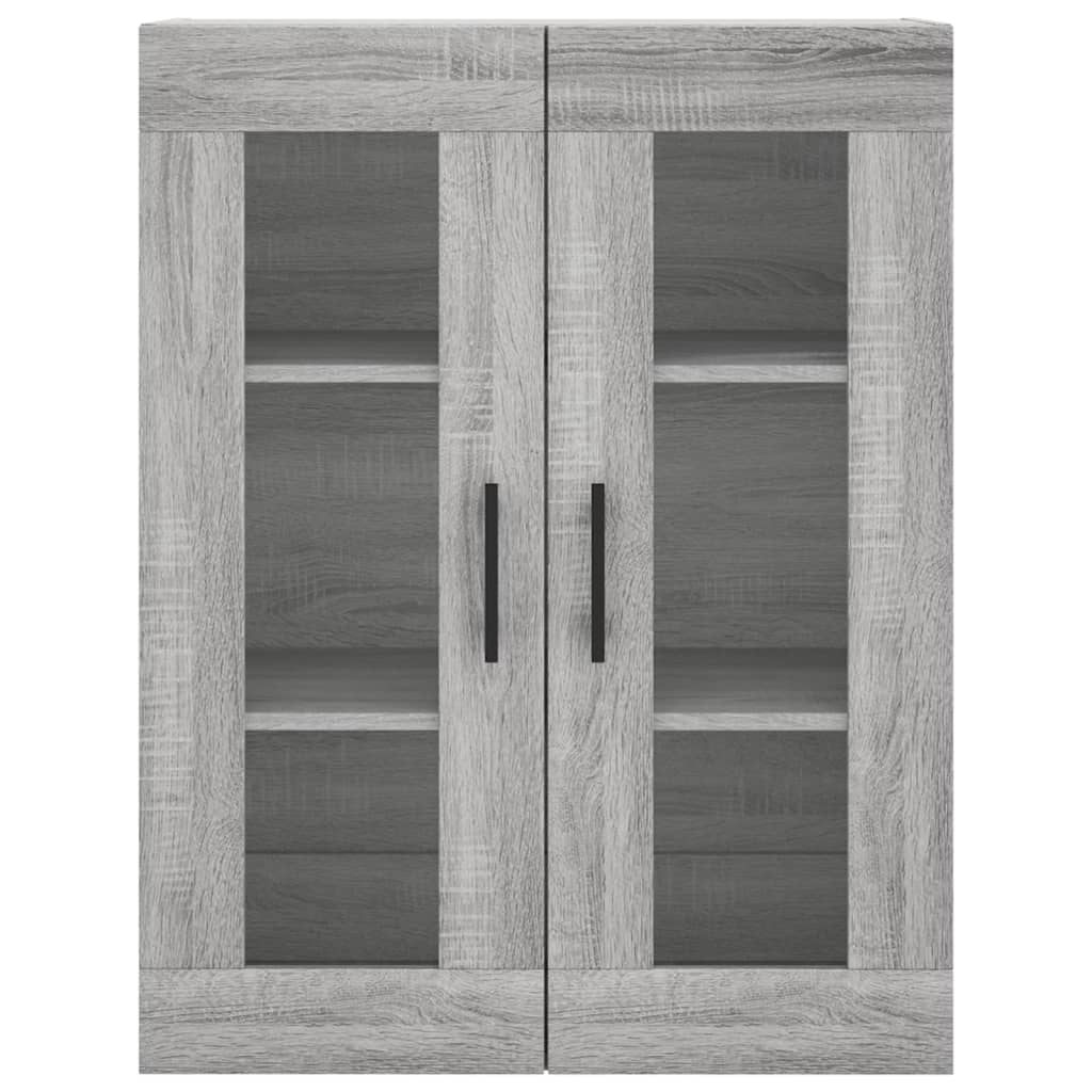 Wall cabinets, 2 pcs., grey, wood