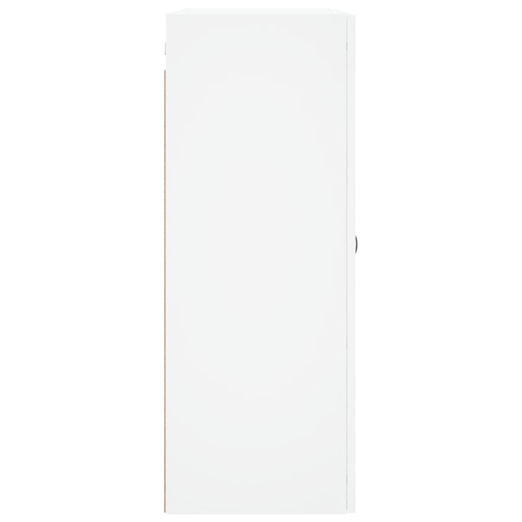 Wall-mounted cabinets, 2 pcs., white, wood
