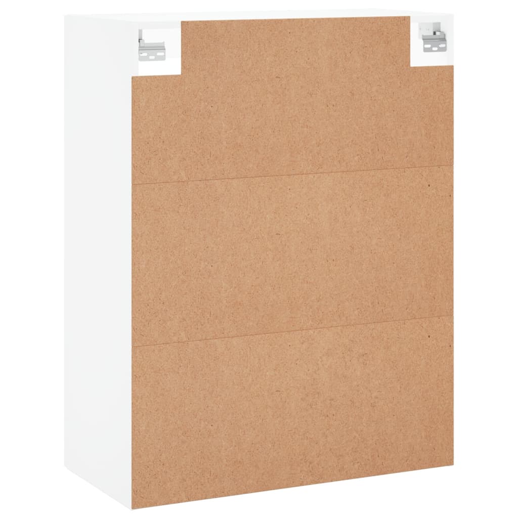 Wall-mounted cabinets, 2 pcs., white, wood