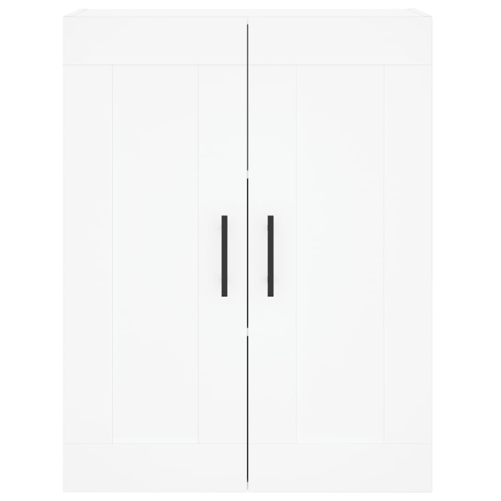 Wall-mounted cabinets, 2 pcs., white, wood