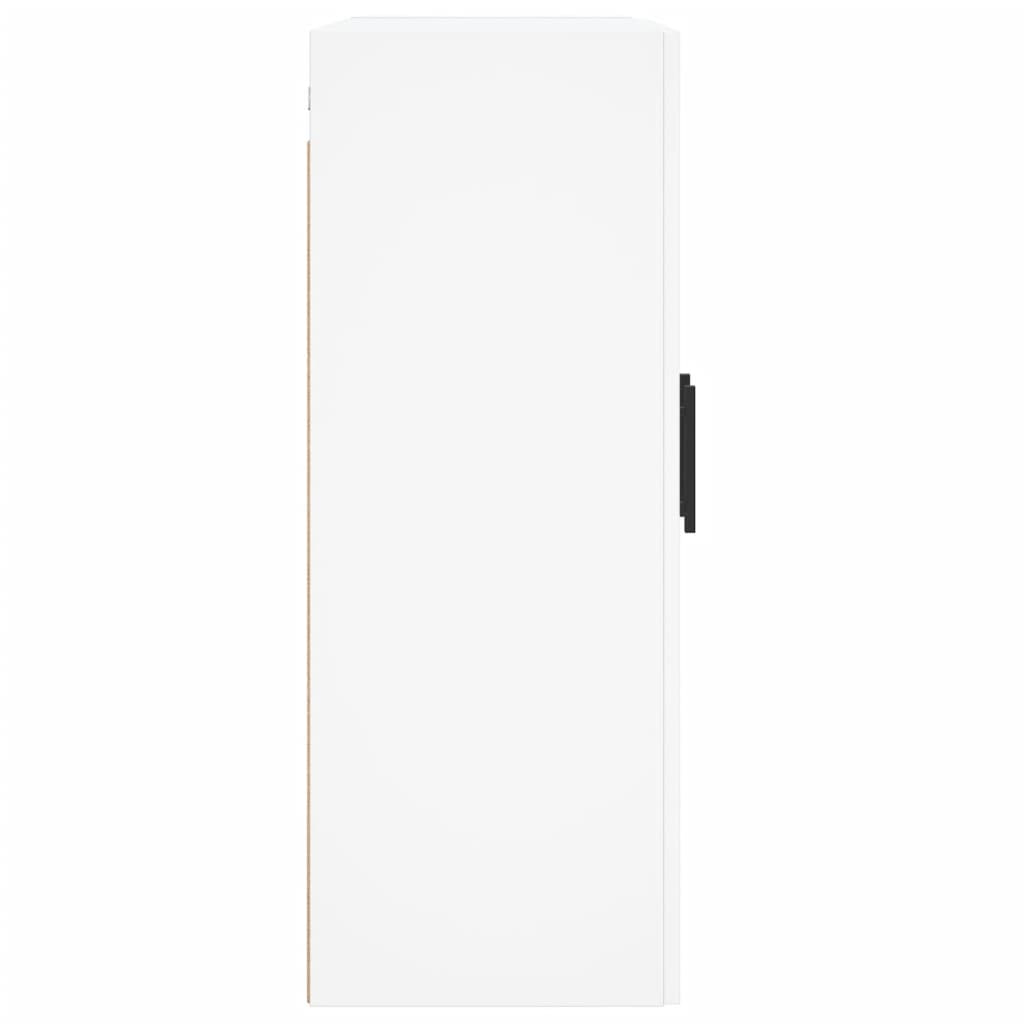 Wall-mounted cabinets, 2 pcs., white, wood