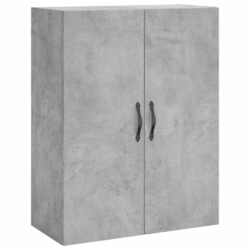 Chest of drawers, concrete grey, 69.5x34x180cm, engineered wood