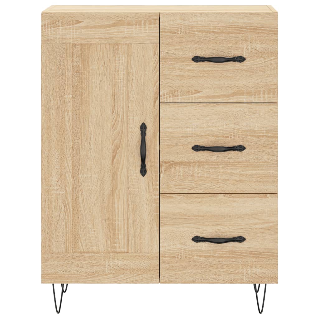 Chest of drawers, Sonoma oak, 69.5x34x180cm, engineered wood