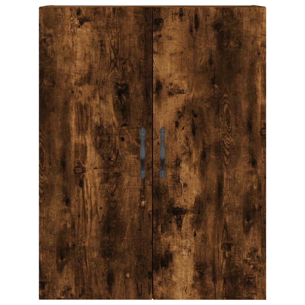 Kumode, dūmu ozola krāsā, 69,5x34x180cm, apstrādāta koksne