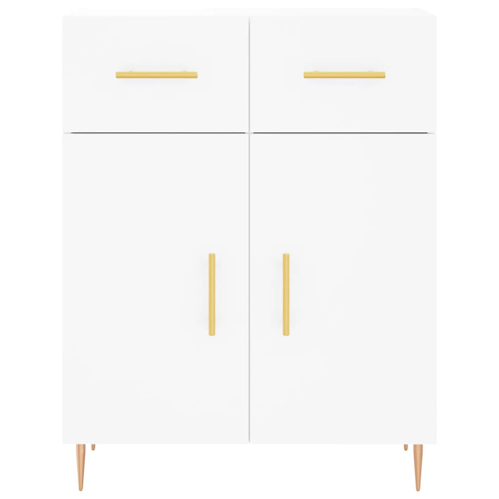 Komoda, baltos spalvos, 69,5x34x180cm, apdirbta mediena