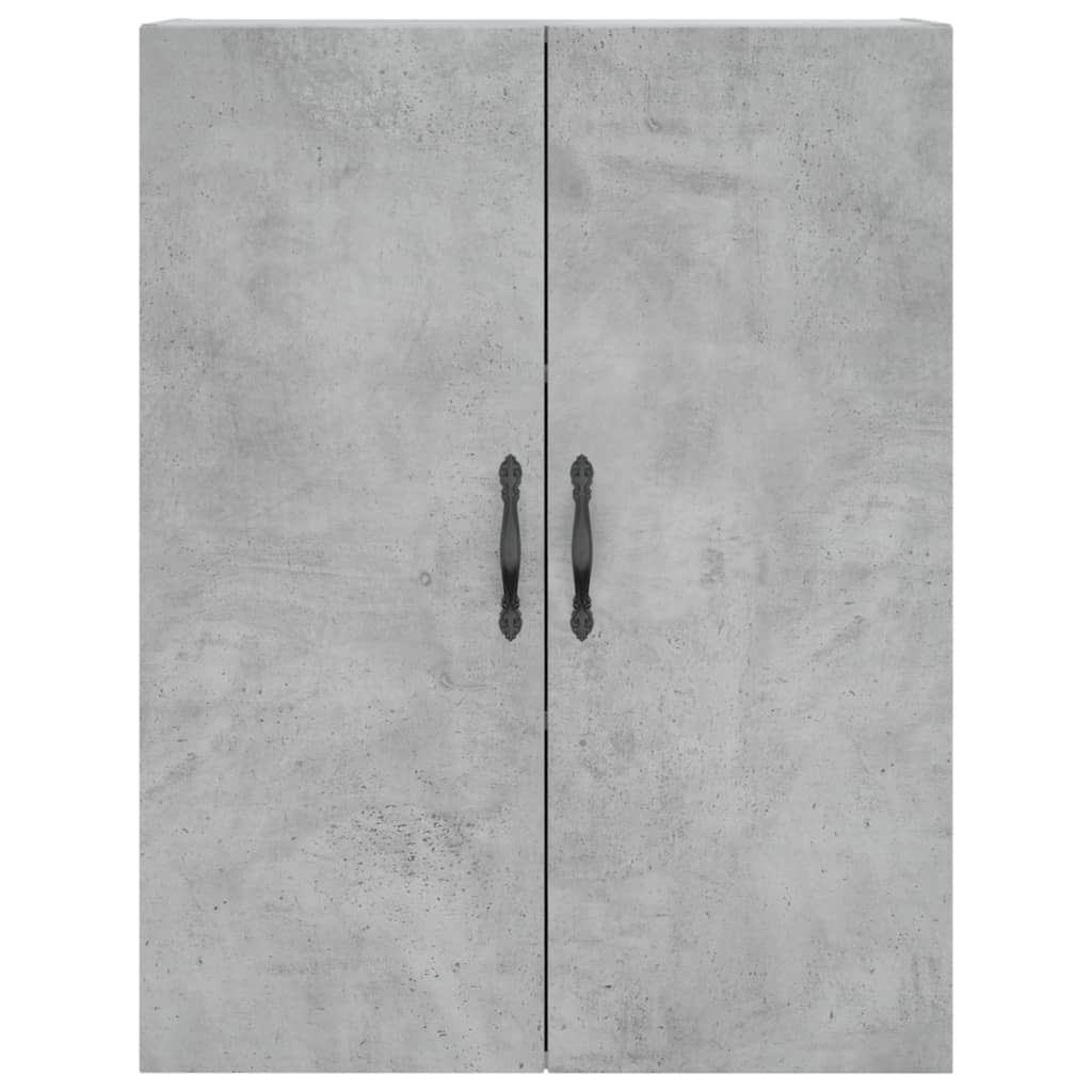 Chest of drawers, concrete grey, 69.5x34x180cm, engineered wood