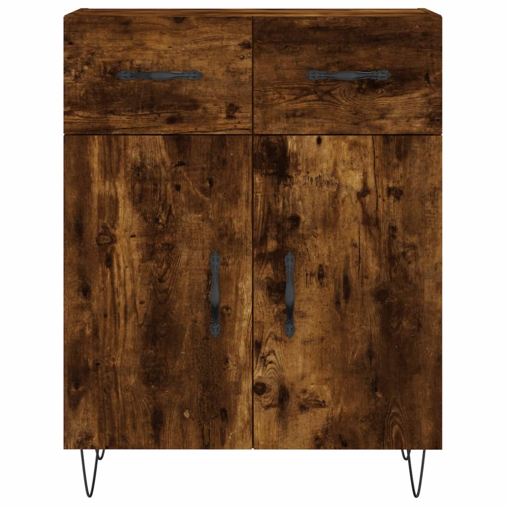 Komoda, dūminio ąžuolo spalvos, 69,5x34x180cm, apdirbta mediena