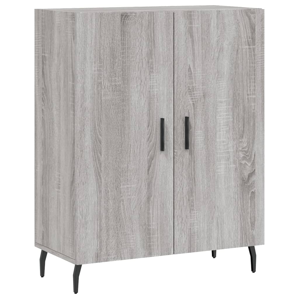 Kumode, pelēka ozola krāsā, 69,5x34x180cm, apstrādāta koksne