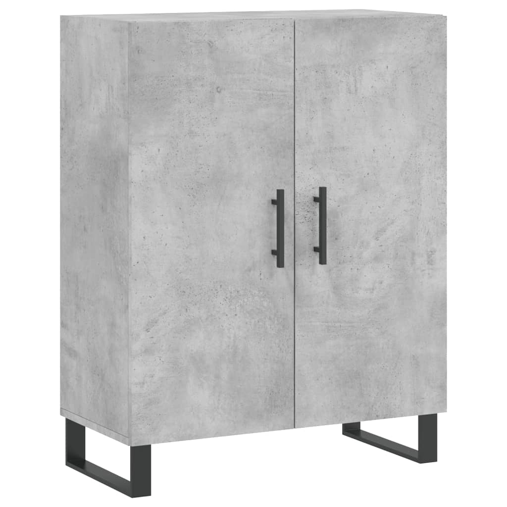 Komoda, betono pilkos spalvos, 69,5x34x180cm, apdirbta mediena