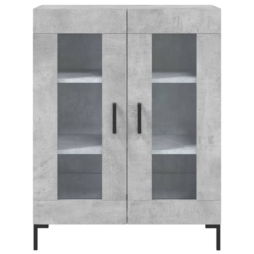 Kumode, betona pelēka krāsa, 69,5x34x180 cm, apstrādāta koksne