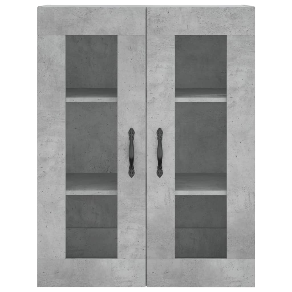 Kumode, betona pelēka, 69,5x34x180cm, apstrādāta koksne