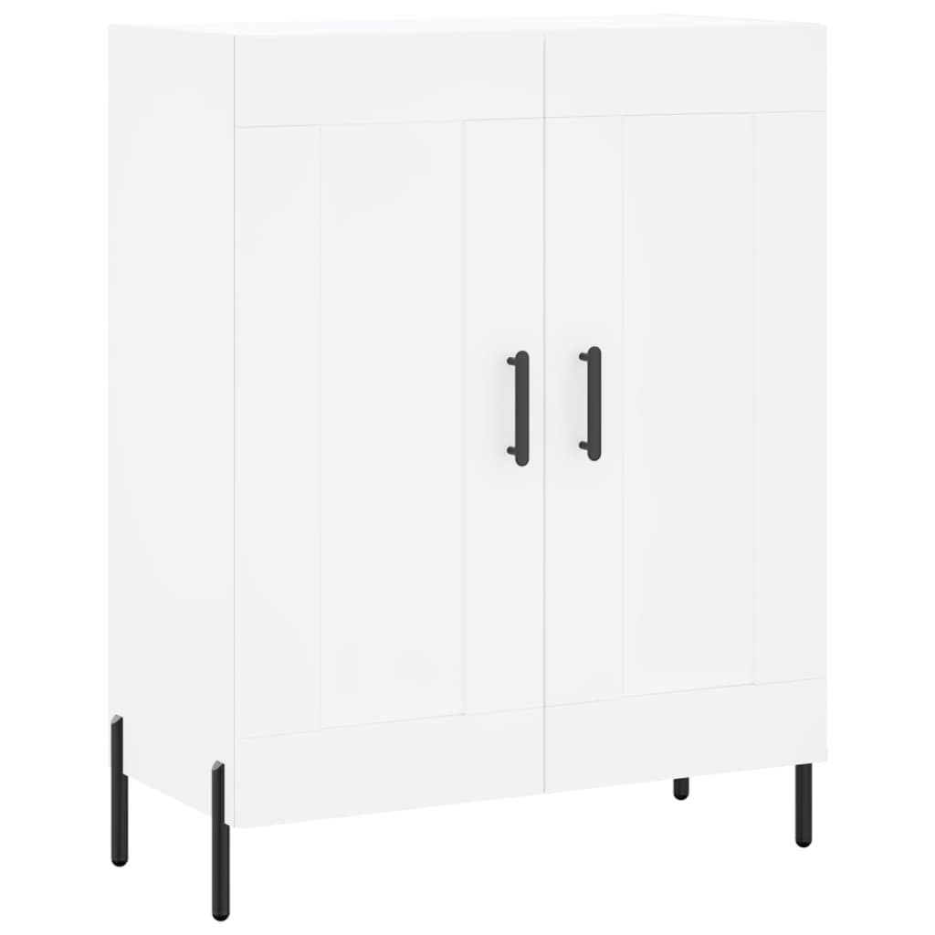 Chest of drawers, white, 69.5x34x180cm, engineered wood
