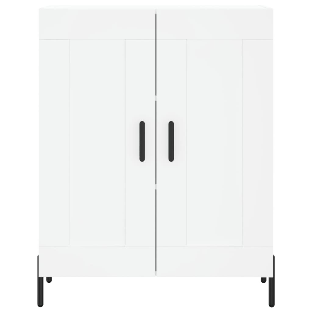 Chest of drawers, white, 69.5x34x180cm, engineered wood
