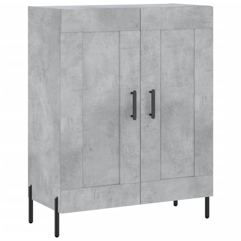 Komoda, betono pilkos spalvos, 69,5x34x180cm, apdirbta mediena