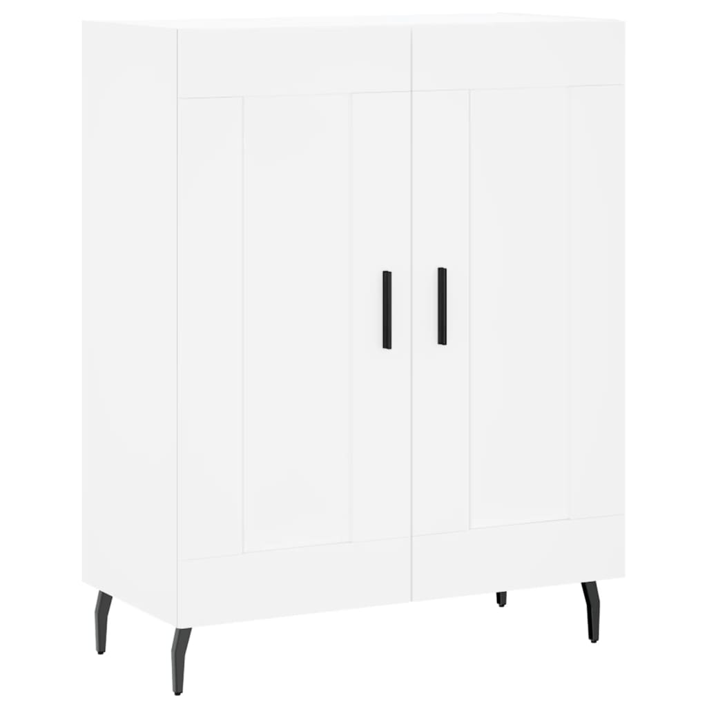 Komoda, baltos spalvos, 69,5x34x180cm, apdirbta mediena
