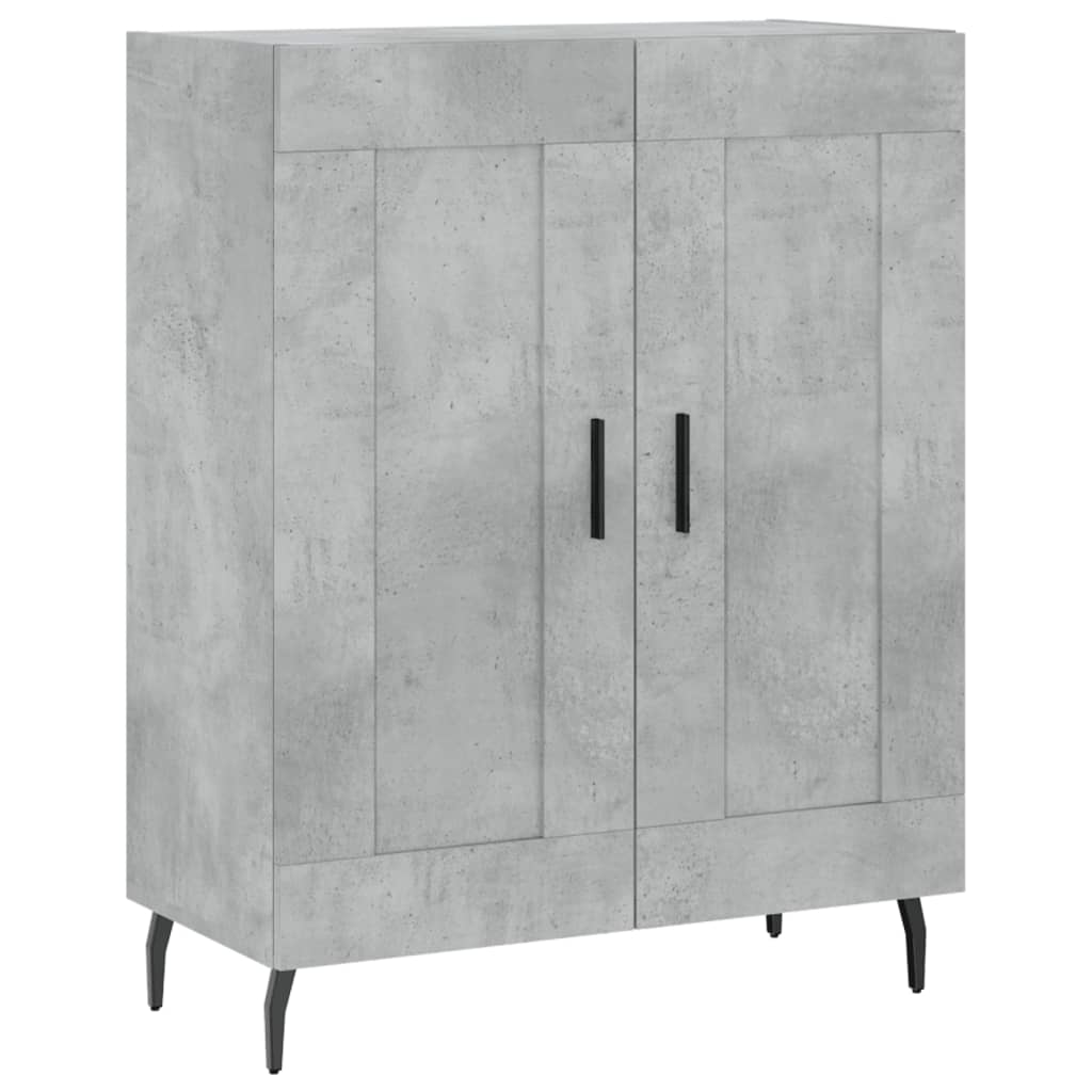 Komoda, betono pilkos spalvos, 69,5x34x180cm, apdirbta mediena