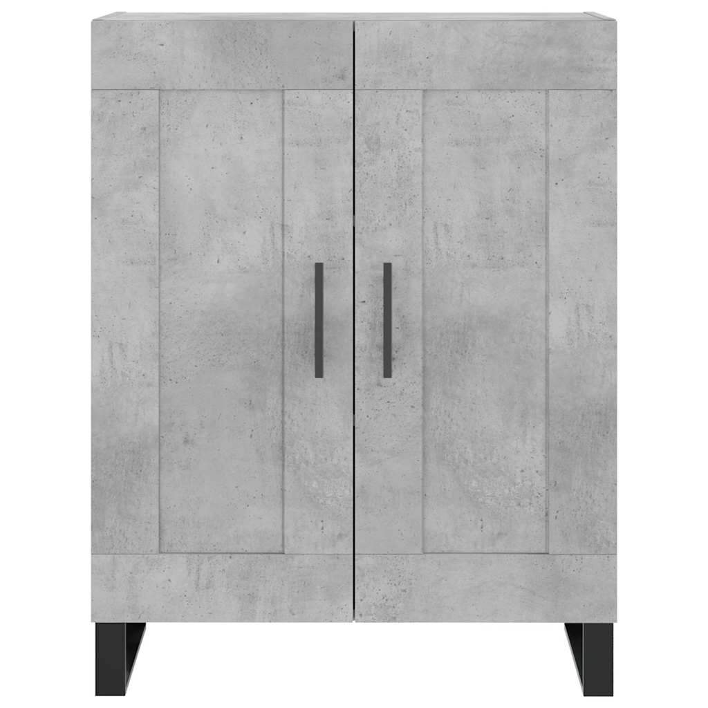 Kumode, betona pelēka, 69,5x34x180cm, apstrādāta koksne