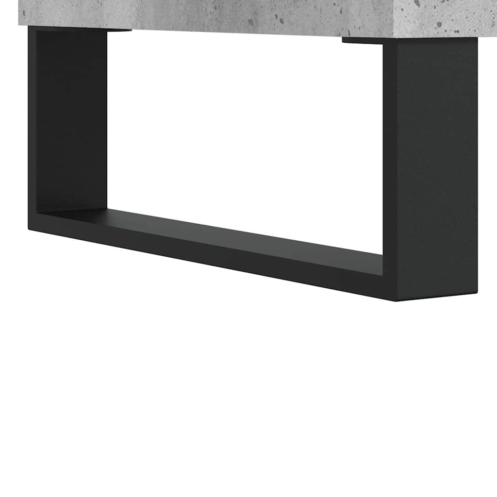 Kumode, betona pelēka, 69,5x34x180cm, apstrādāta koksne