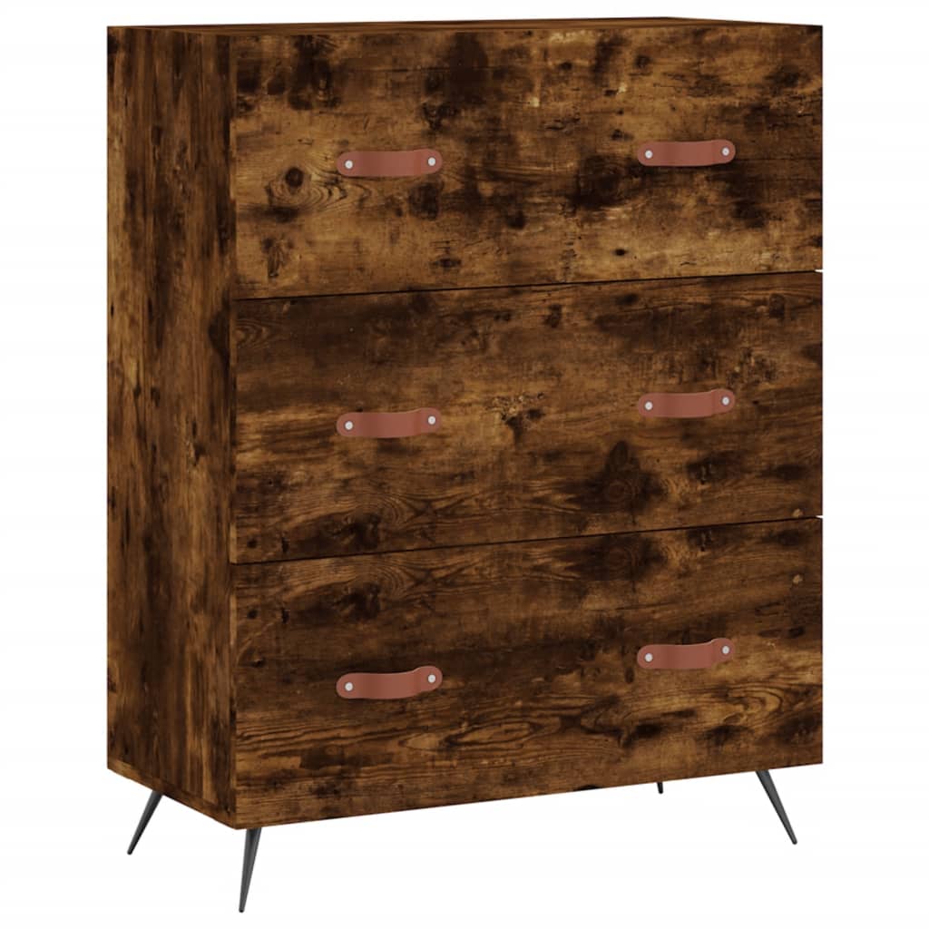 Komoda, dūminio ąžuolo spalvos, 69,5x34x180cm, apdirbta mediena