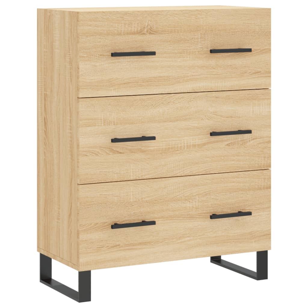 Chest of drawers, Sonoma oak, 69.5x34x180cm, engineered wood