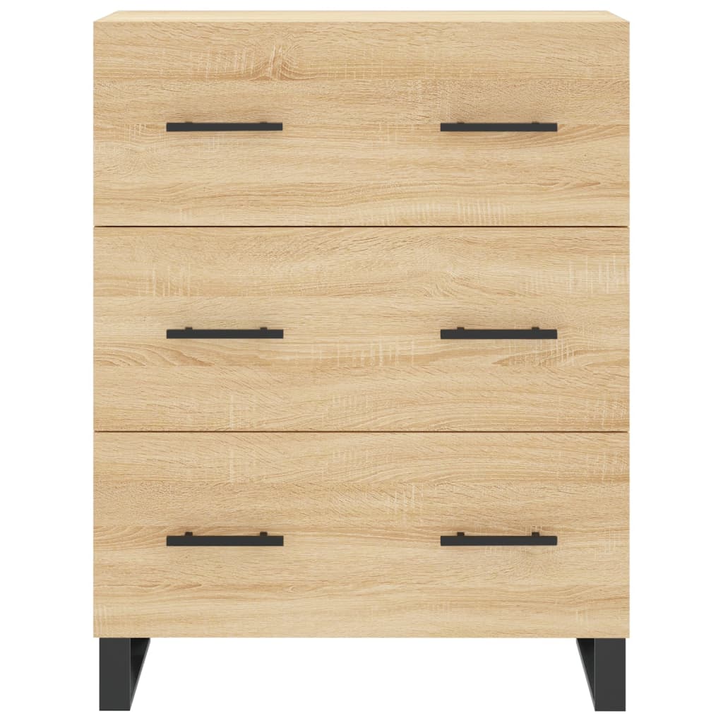 Chest of drawers, Sonoma oak, 69.5x34x180cm, engineered wood
