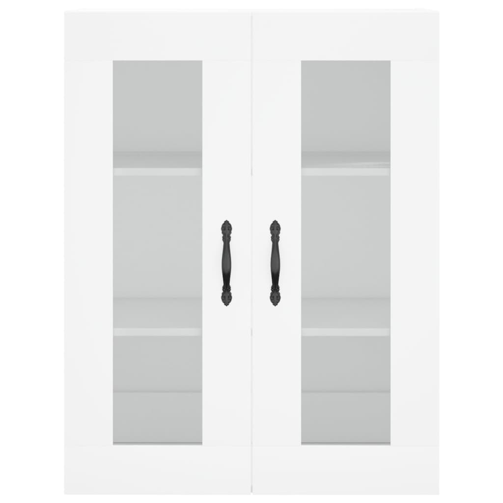 Chest of drawers, white, 69.5x34x180cm, engineered wood