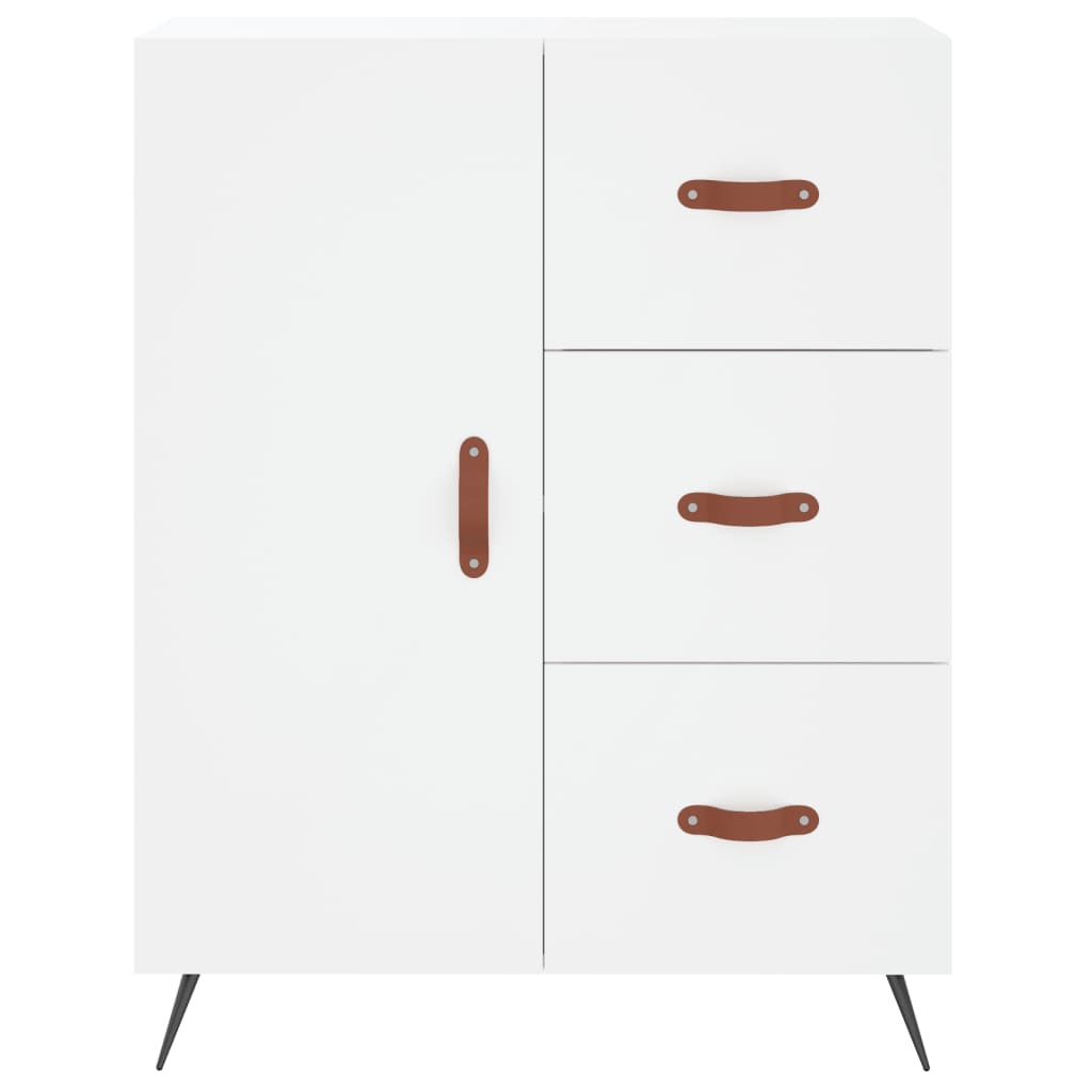 Kumode, balta, 69,5x34x180cm, apstrādāta koksne