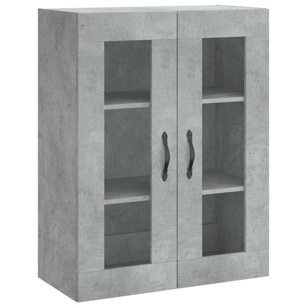 Chest of drawers, concrete grey, 69.5x34x180cm, engineered wood