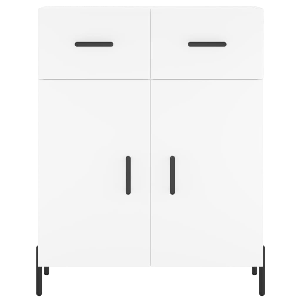 Komoda, baltos spalvos, 69,5x34x180cm, apdirbta mediena
