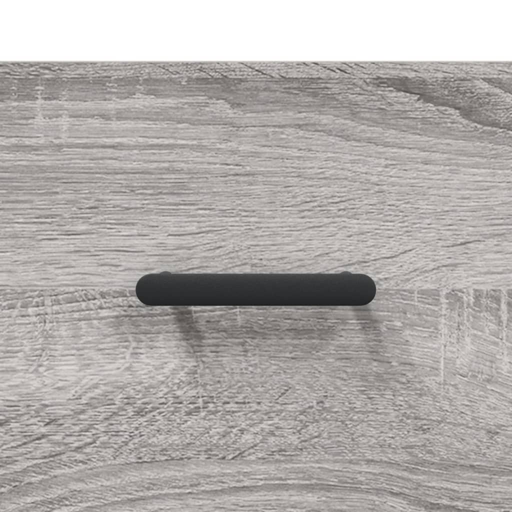 Kumode, pelēka ozola krāsā, 69,5x34x180cm, apstrādāta koksne
