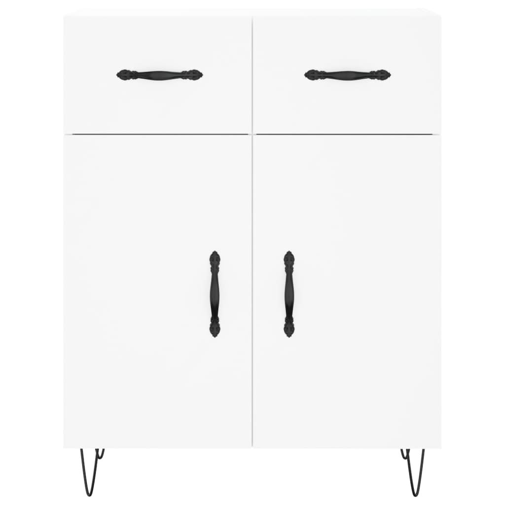 Kumode, balta, 69,5x34x180cm, apstrādāta koksne