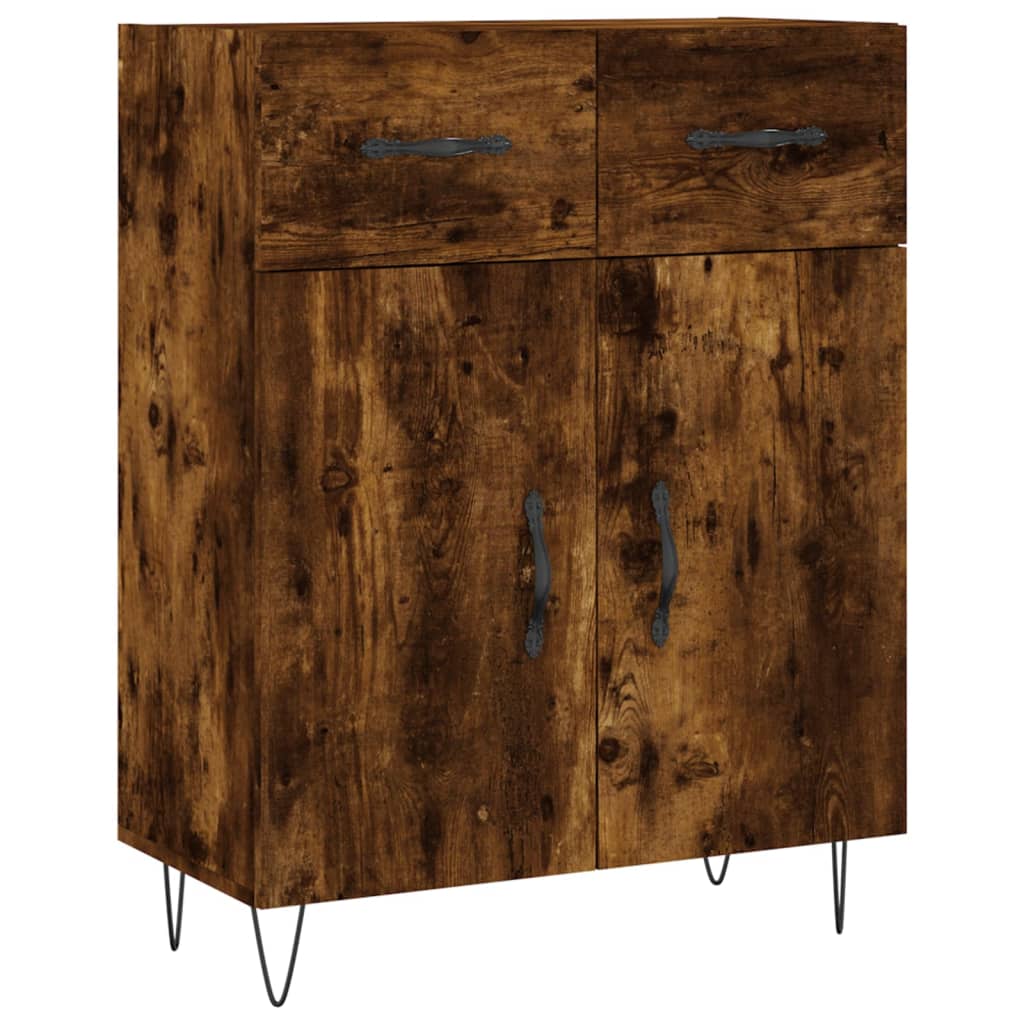Komoda, dūminio ąžuolo spalvos, 69,5x34x180cm, apdirbta mediena
