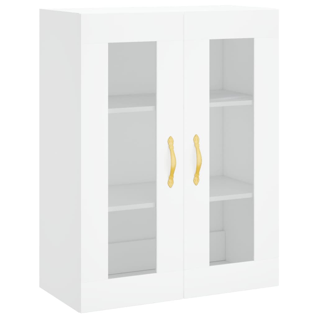 Chest of drawers, white, 69.5x34x180cm, engineered wood
