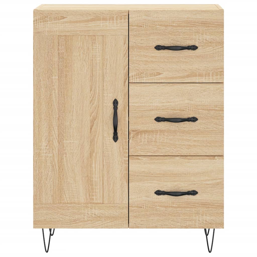 Chest of drawers, Sonoma oak, 69.5x34x180cm, engineered wood