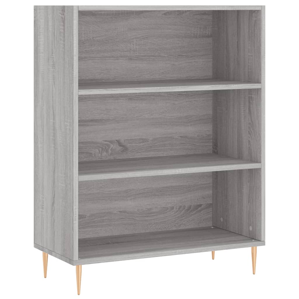 Chest of drawers, grey oak, 69.5x34x180cm, engineered wood