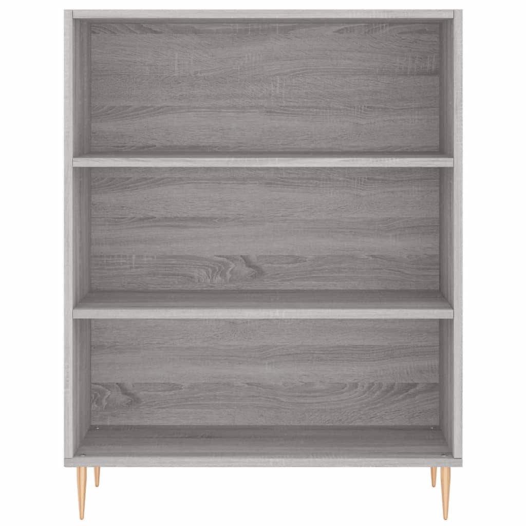 Chest of drawers, grey oak, 69.5x34x180cm, engineered wood