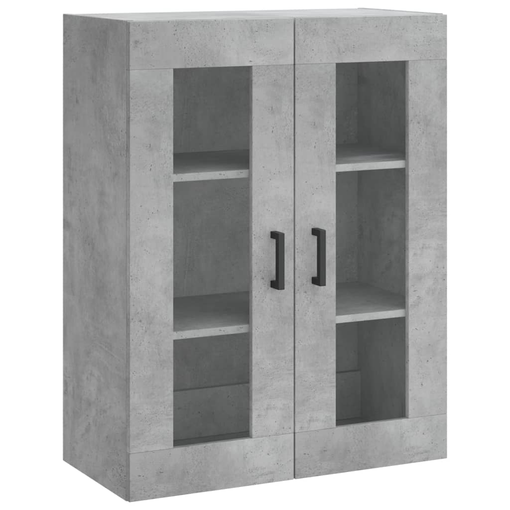 Chest of drawers, concrete grey, 69.5x34x180cm, engineered wood