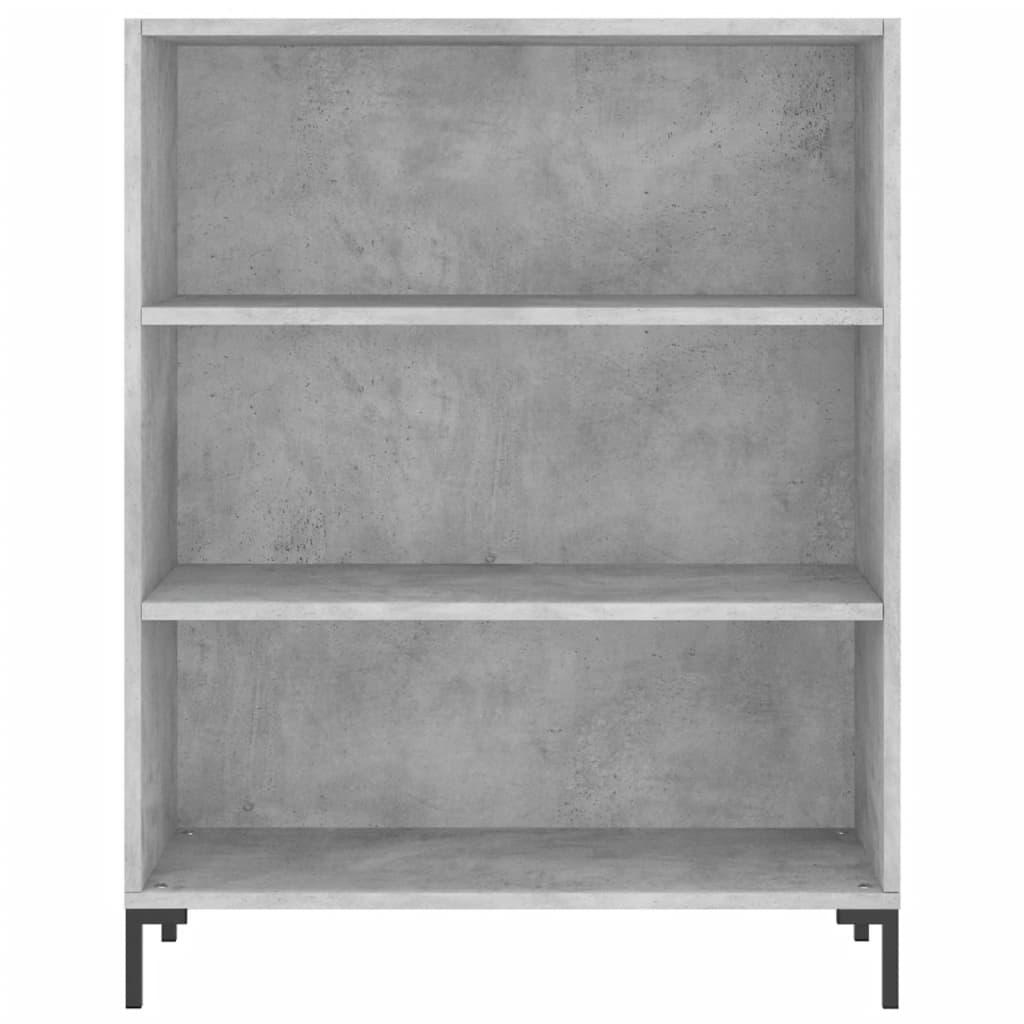 Chest of drawers, concrete grey, 69.5x34x180cm, engineered wood