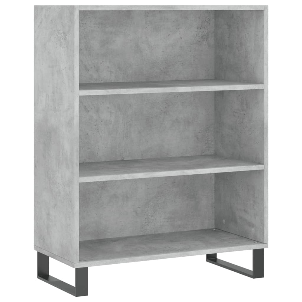 Kumode, betona pelēka, 69,5x34x180cm, apstrādāta koksne