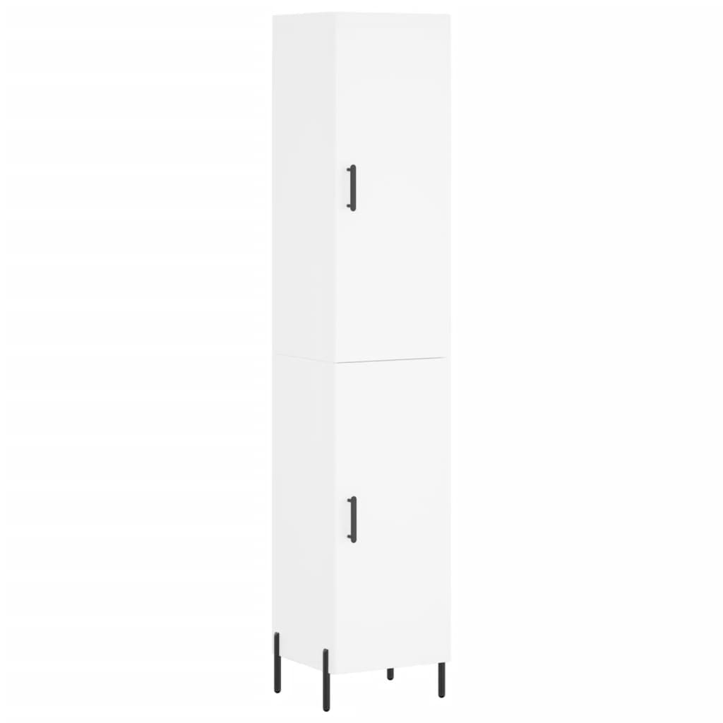 Kumode, balta, 34,5x34x180cm, apstrādāta koksne