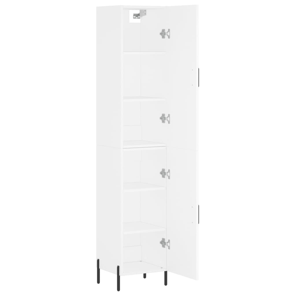 Kumode, balta, 34,5x34x180cm, apstrādāta koksne